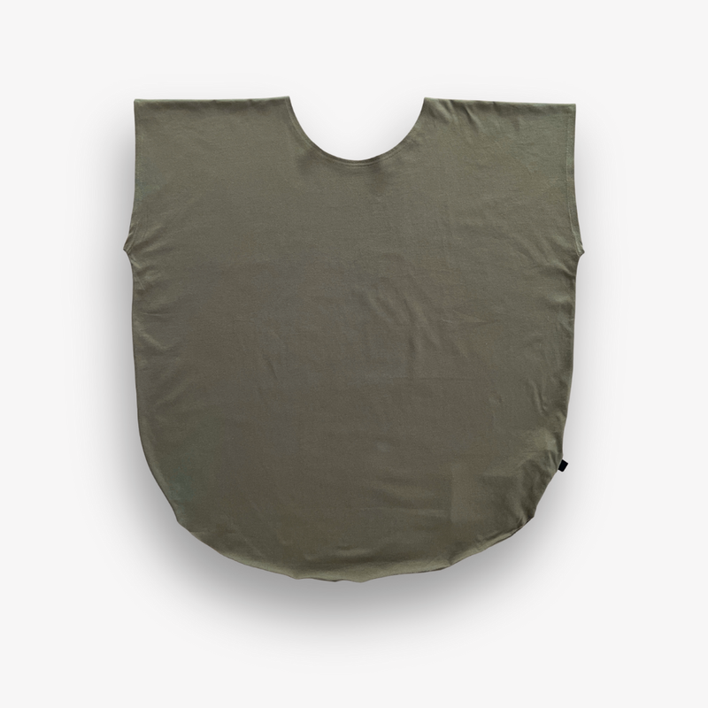 TWO DAUGHTERS ROUND NECK SS CIRCULAR TSHIRT KHAKI