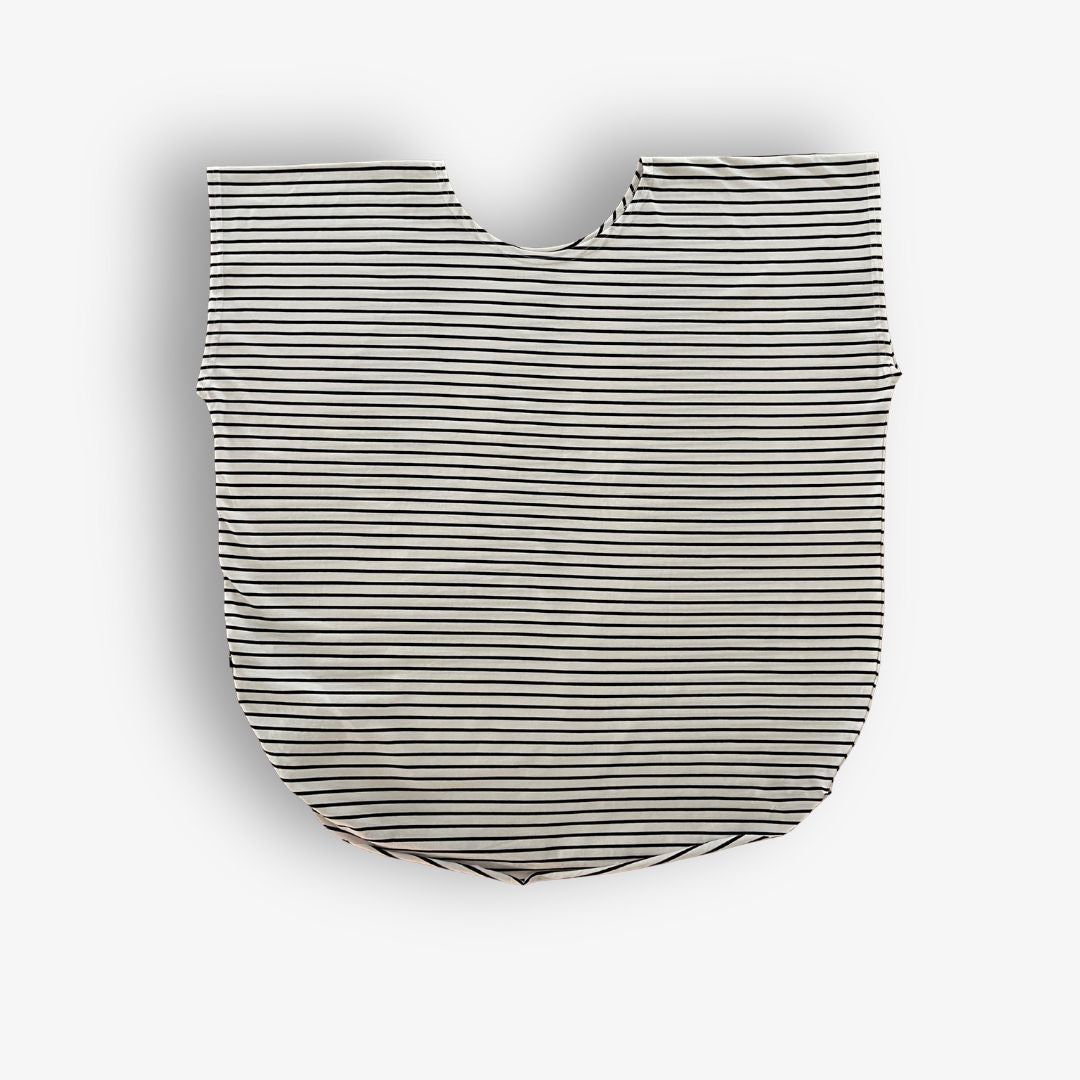TWO DAUGHTERS ROUND NECK SS CIRCULAR TSHIRT STRIPE