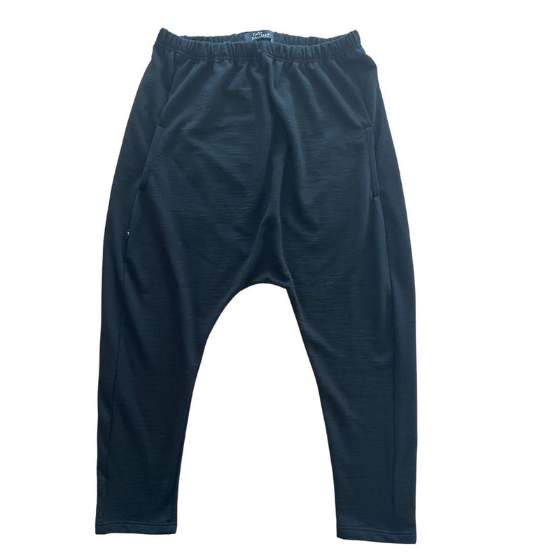 TWO DAUGHTERS - Merino Sweatshirting Harem Pants  - black