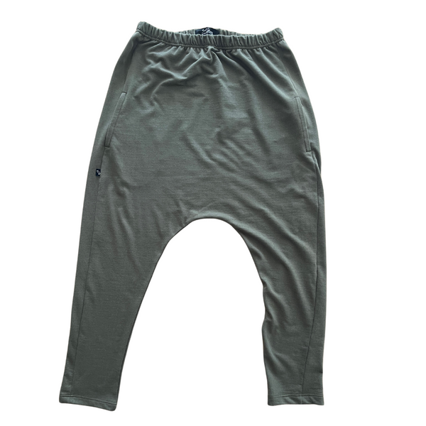 TWO DAUGHTERS - Organic Cotton / Merino Harem Pants  - Khaki