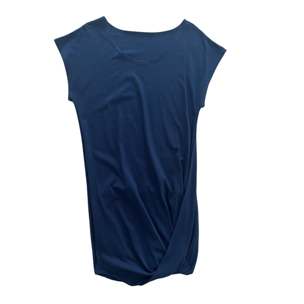 TWO DAUGHTERS - cotton knit origami dress - navy