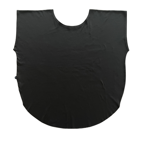 TWO DAUGHTERS - oversized round neck cotton circular tshirt - brown