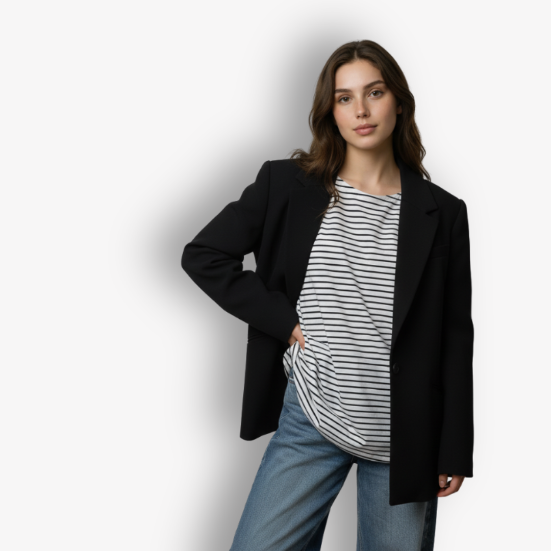 TWO DAUGHTERS ROUND NECK SS CIRCULAR TSHIRT STRIPE