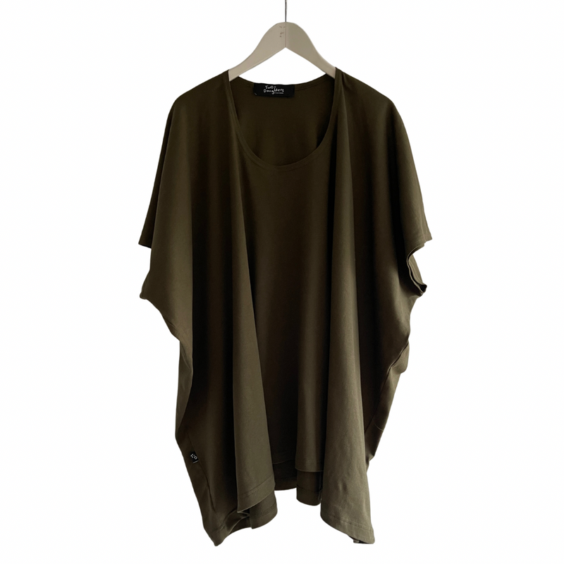 Oversized Box Tee Khaki