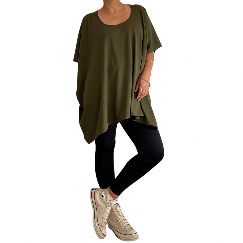 TWO DAUGHTERS - Oversized Box Tee - Aquamarine