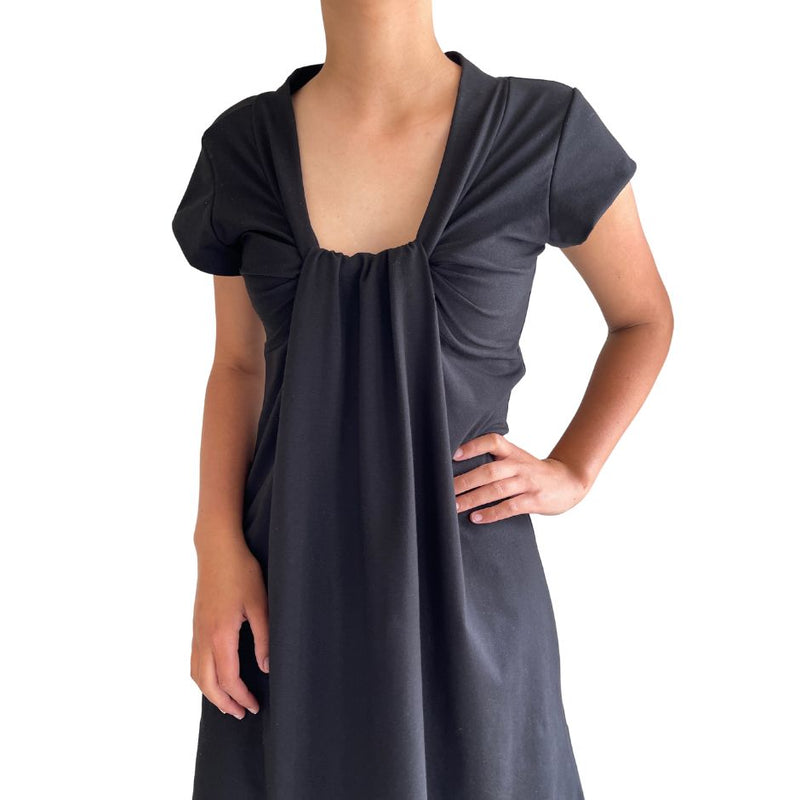 Organic cotton knot front dress